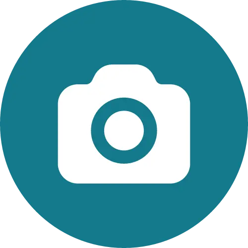 camera turqouise icon